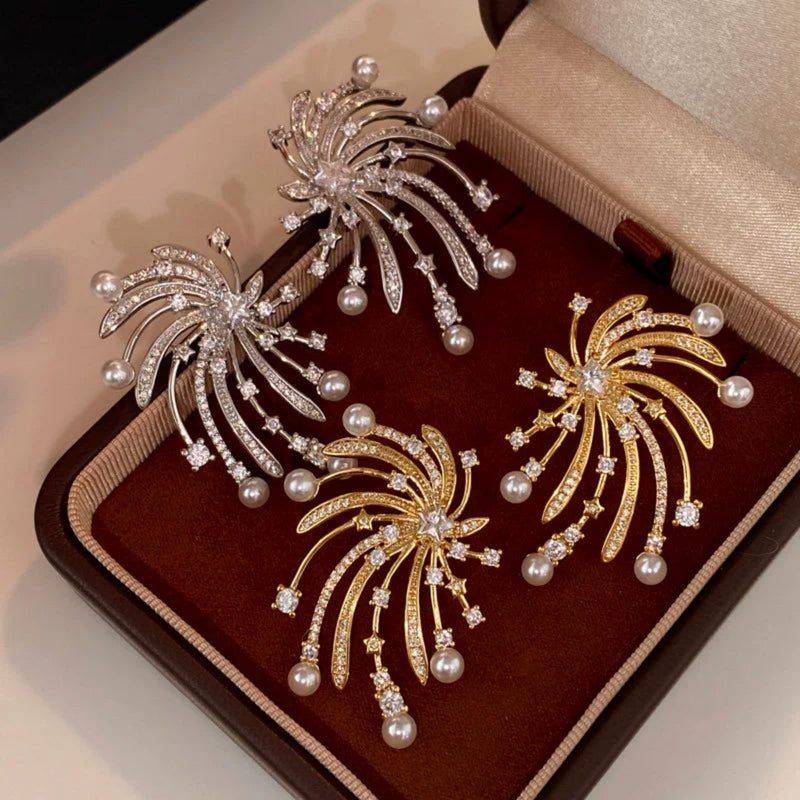 High-end Statement-making Pearl Earrings