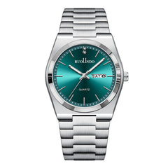 Ultra-thin Butterfly-clasp Steel-band Quartz Mens Watch